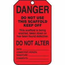 Tag / Red tag with Plastic